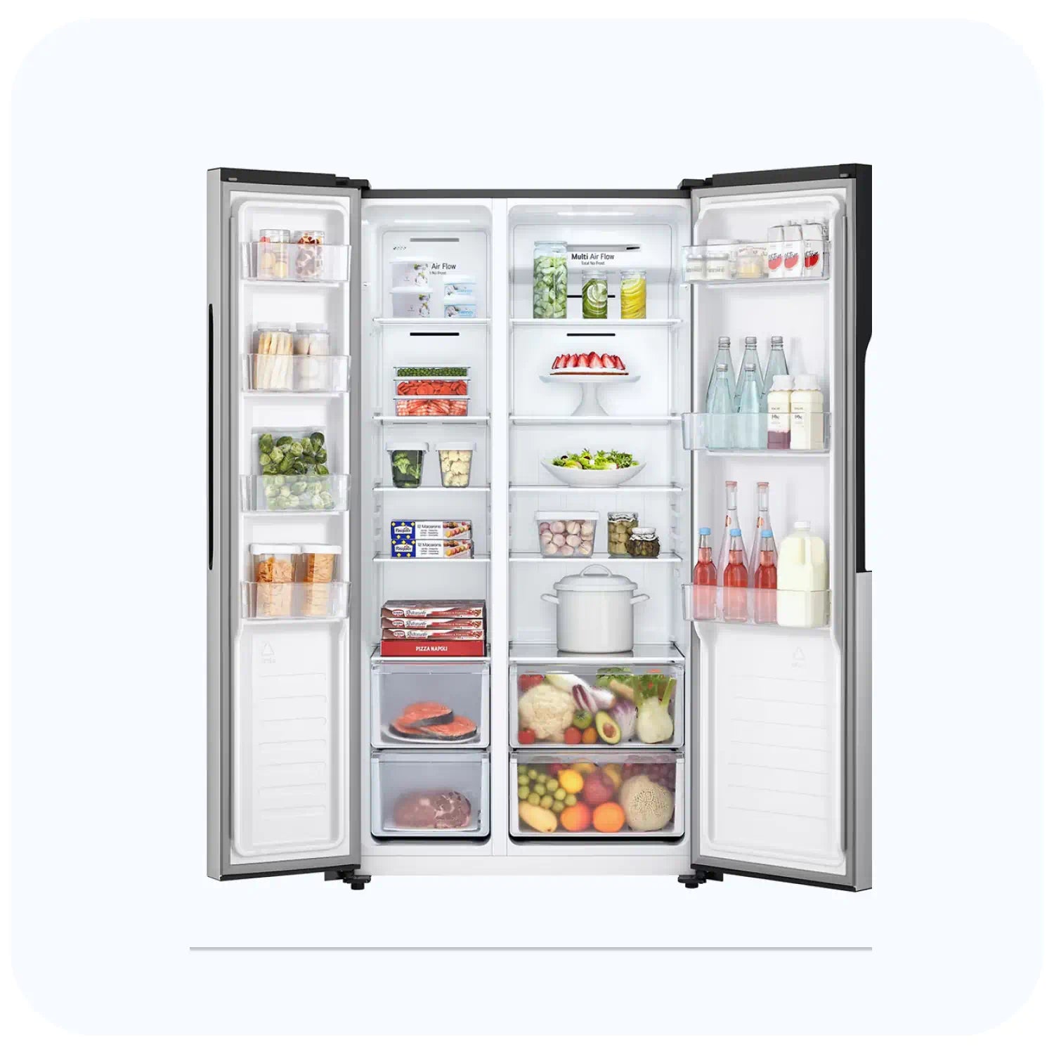 LG GR-B507PQAM SIDE BY SIDE 508L SILVER Refrigerator