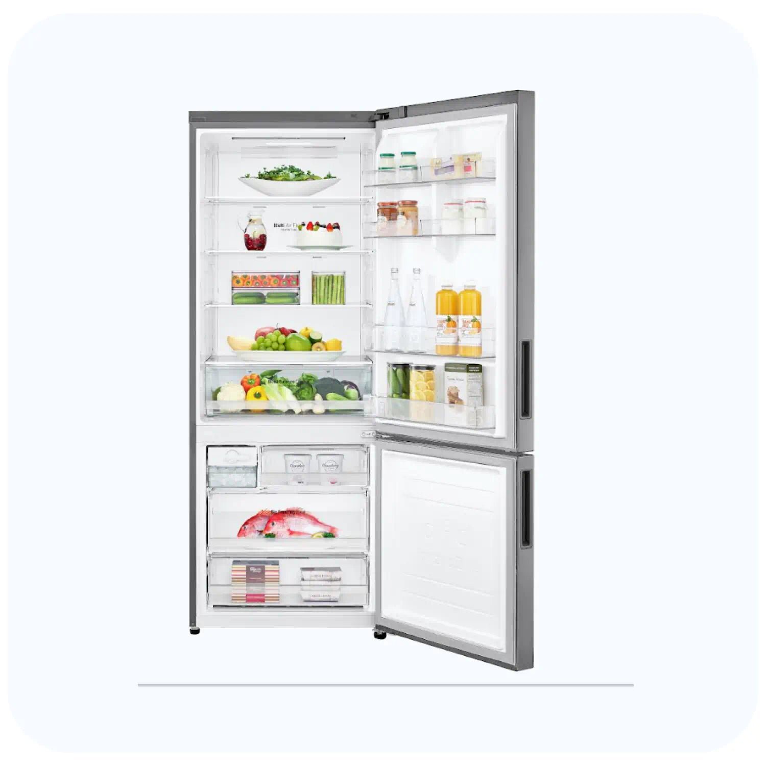 GR-B639NLCM_3 LG GR-B639NLCM COMBINED 70CM SILVER FRIDGE