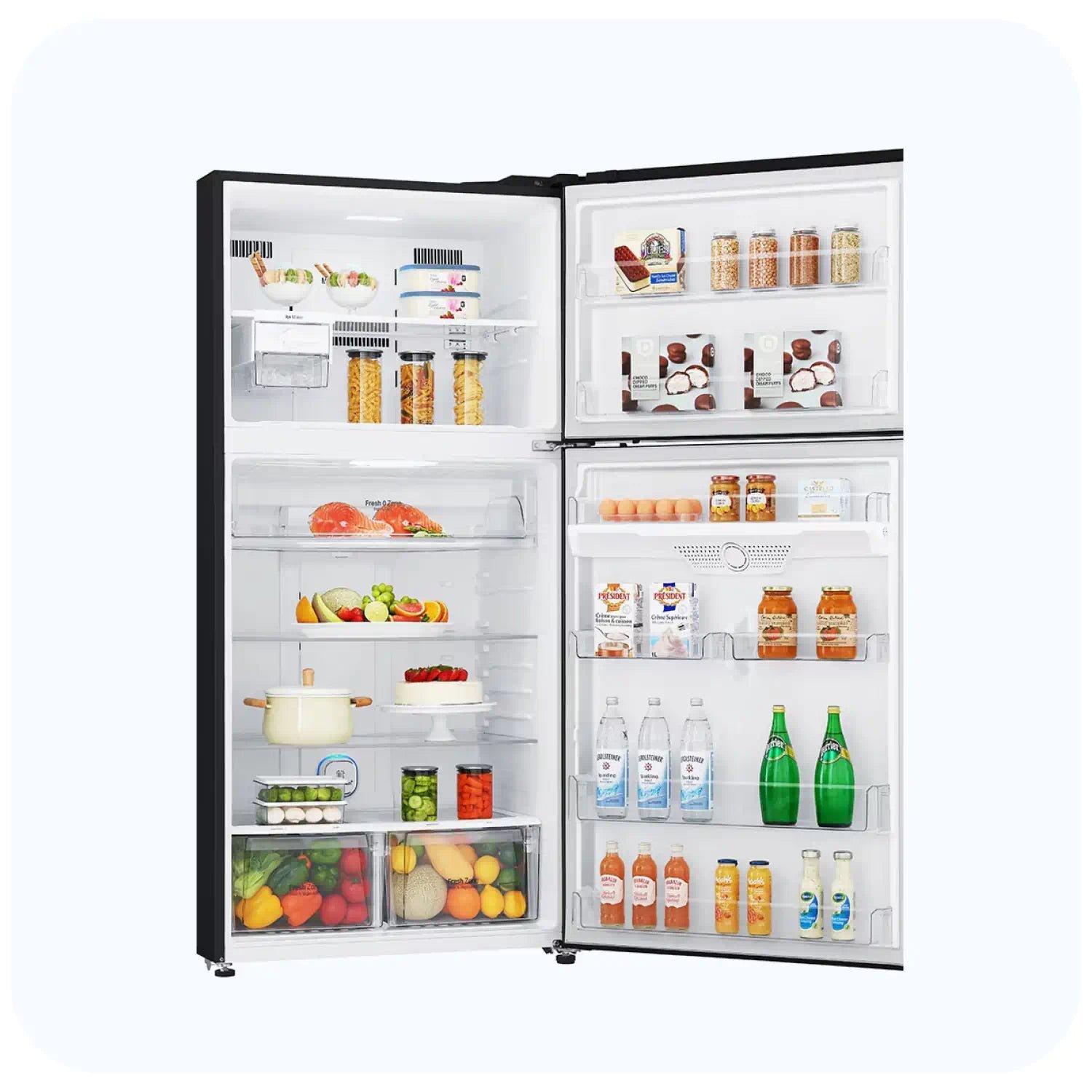 GR-H572HLHU_2 LG GR-H572HLHU 2 DOORS 471L REFRIGERATOR WITH SILVER DISPLAY