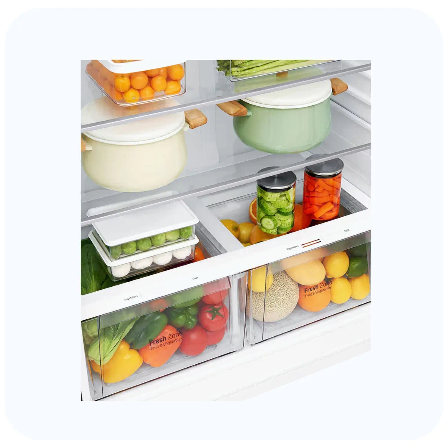 GR-H572HLHU_3 LG GR-H572HLHU 2 DOORS 471L REFRIGERATOR WITH SILVER DISPLAY