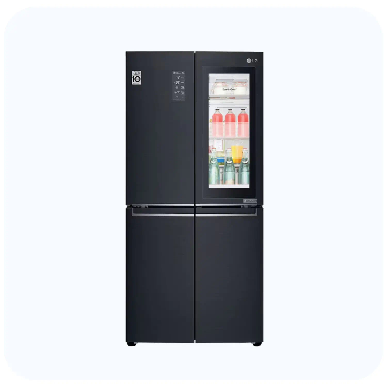 GR-Q29FTQKL_1 LG GR-Q29FTQKL SIDE BY SIDE 595L FRENCH DOOR 4 DOORS BLACK REFRIGERATOR