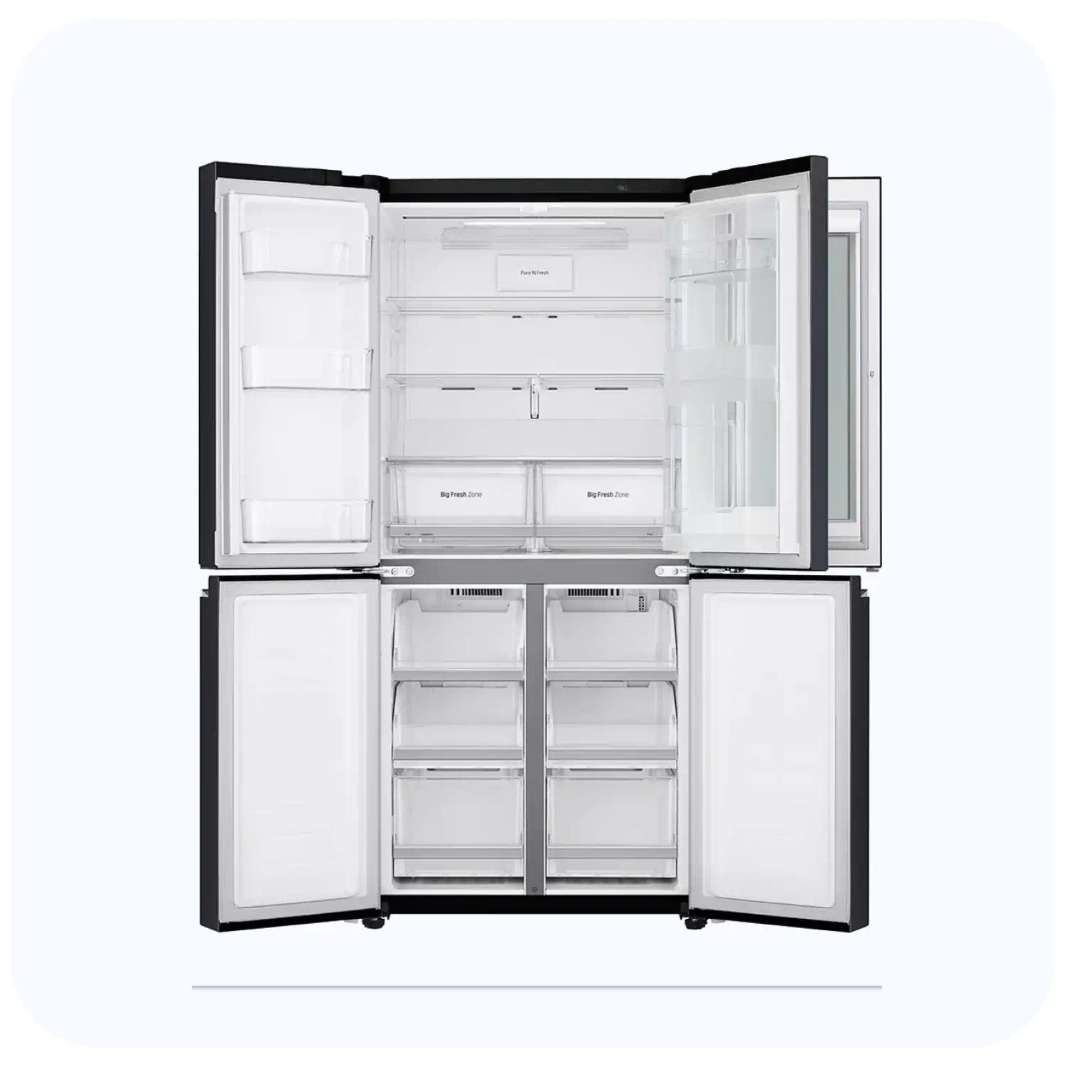 GR-Q29FTQKL_5 LG GR-Q29FTQKL SIDE BY SIDE 595L FRENCH DOOR 4 DOORS BLACK REFRIGERATOR