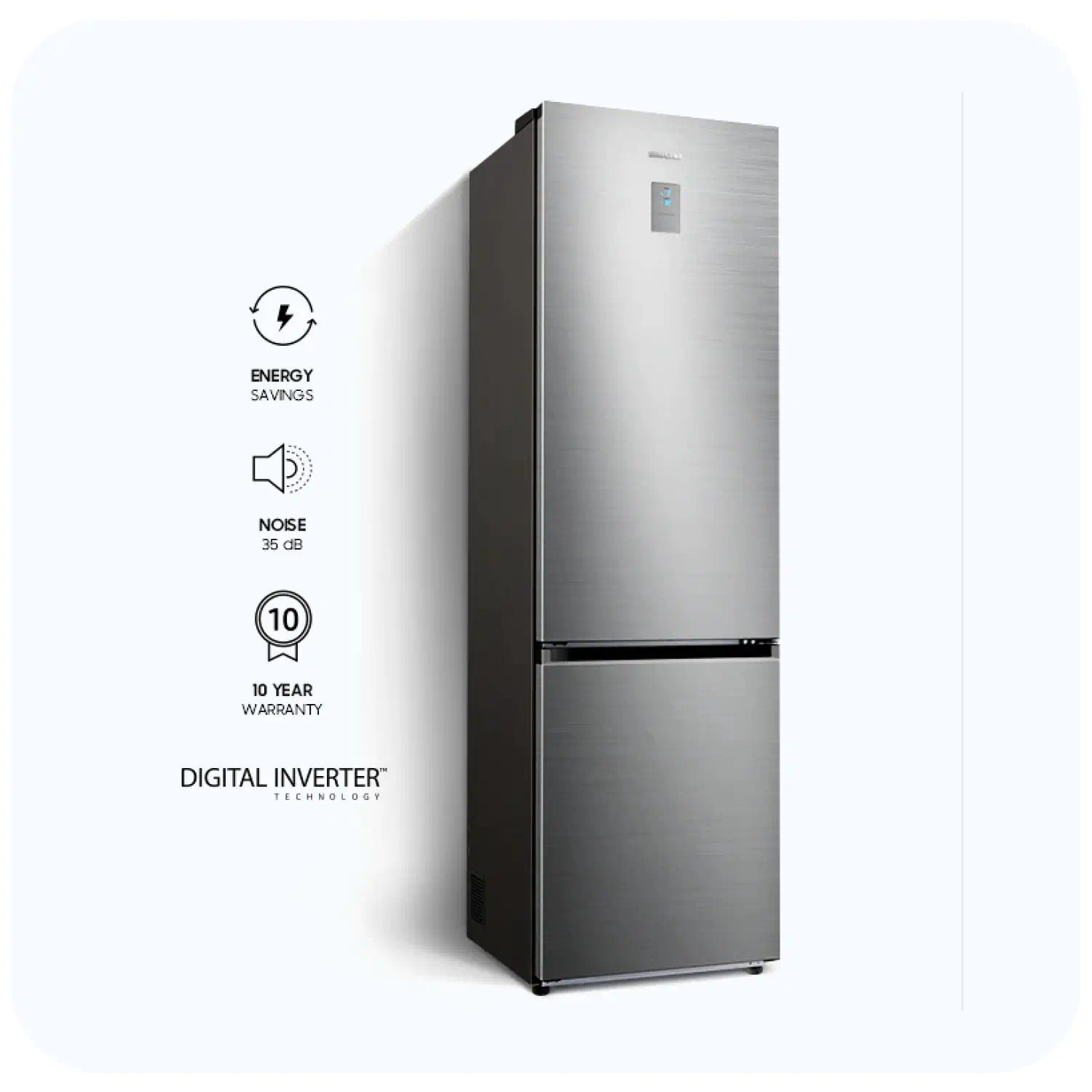 SAMSUNG RB34T600FS 355L SILVER COMBINED REFRIGERATOR