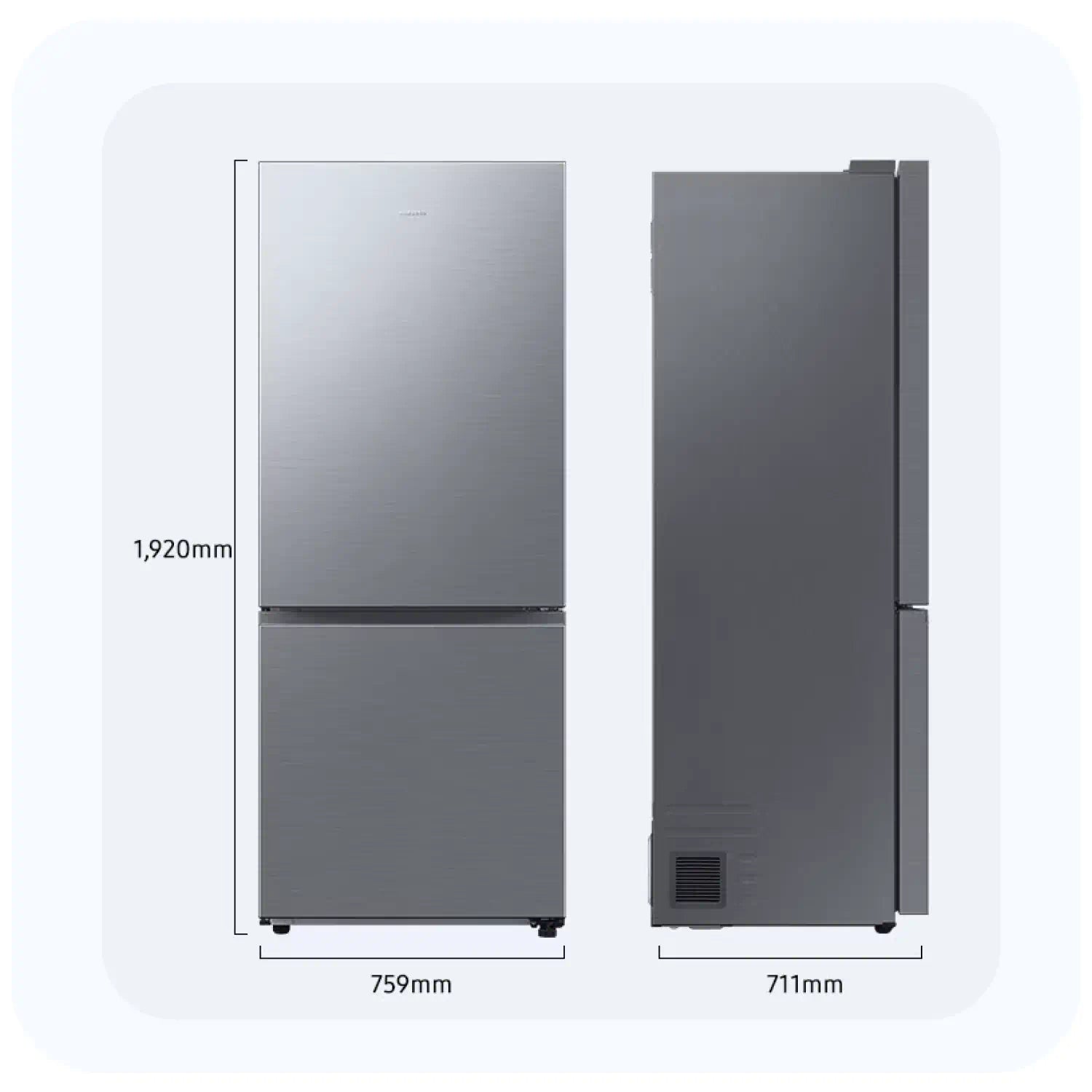 Réfrigérateur SAMSUNG RB50DG601ES9 COMBINE INOX