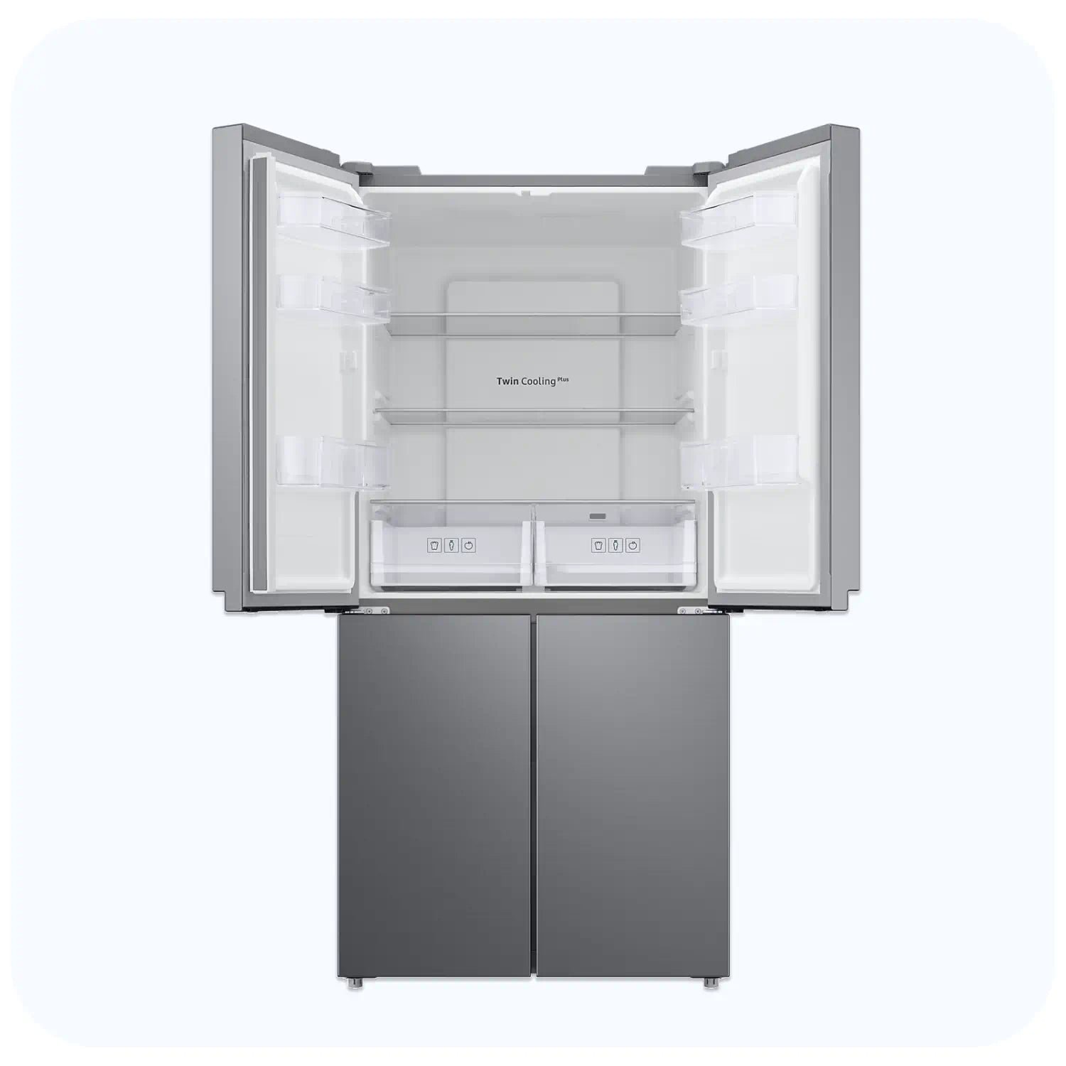 SIDE BY SIDE 4 DOORS 468L NET STAINLESS STEEL SAMSUNG RF48A4000M9 Refrigerator