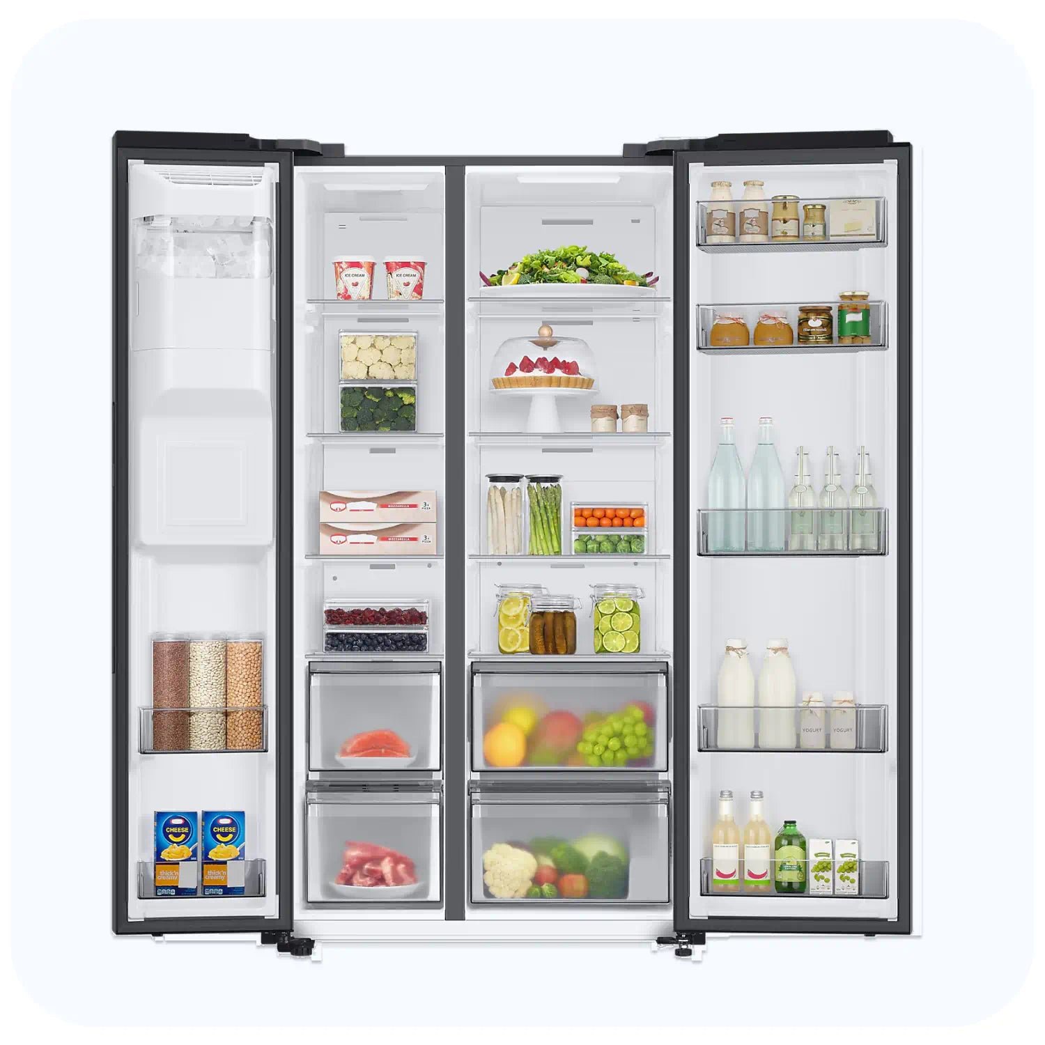 RS68A8820B1MA_2 Side by Side Refrigerator 609L Net Samsung RS68A8820B1