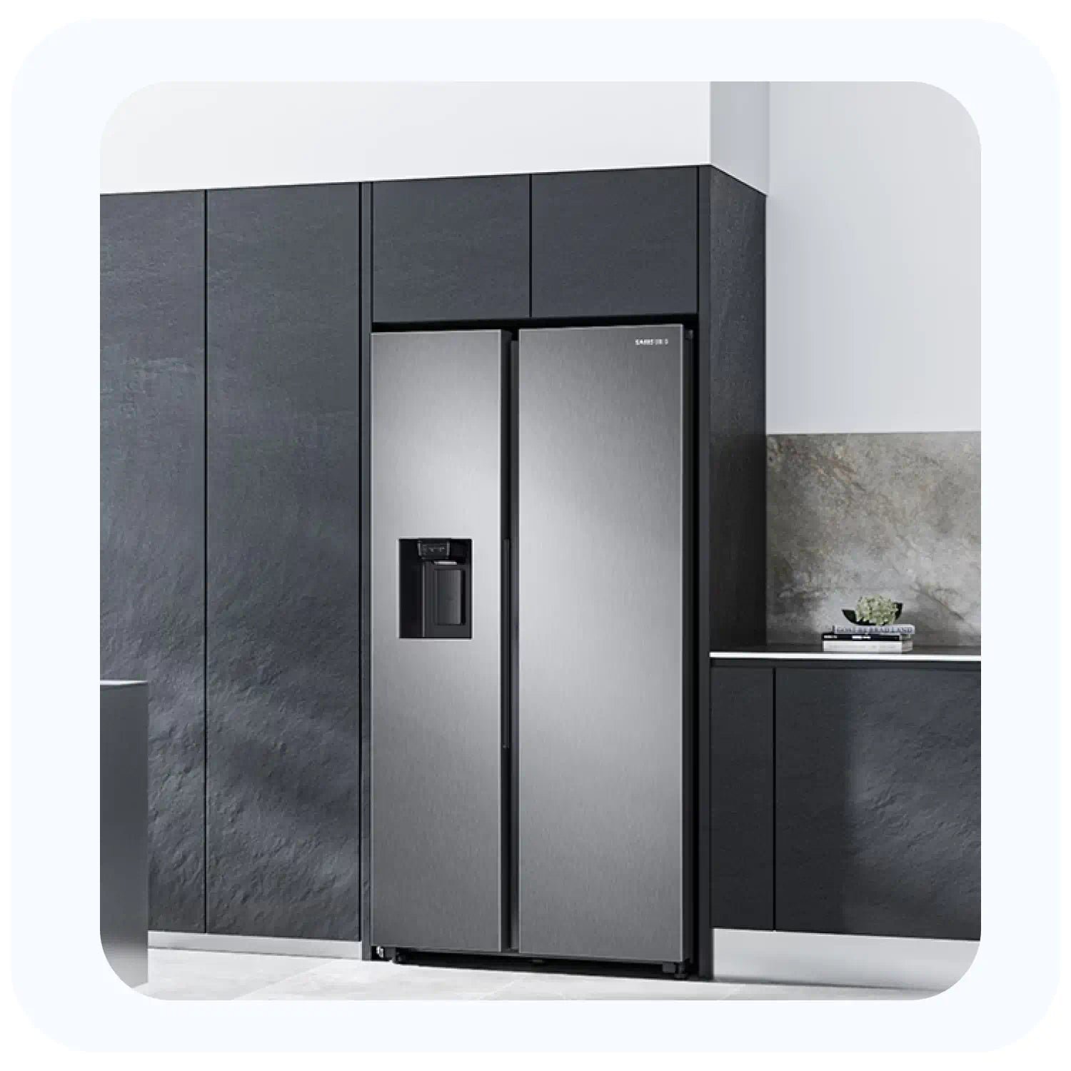 RS68A8820B1MA_5 Side by Side Refrigerator 609L Net Samsung RS68A8820B1