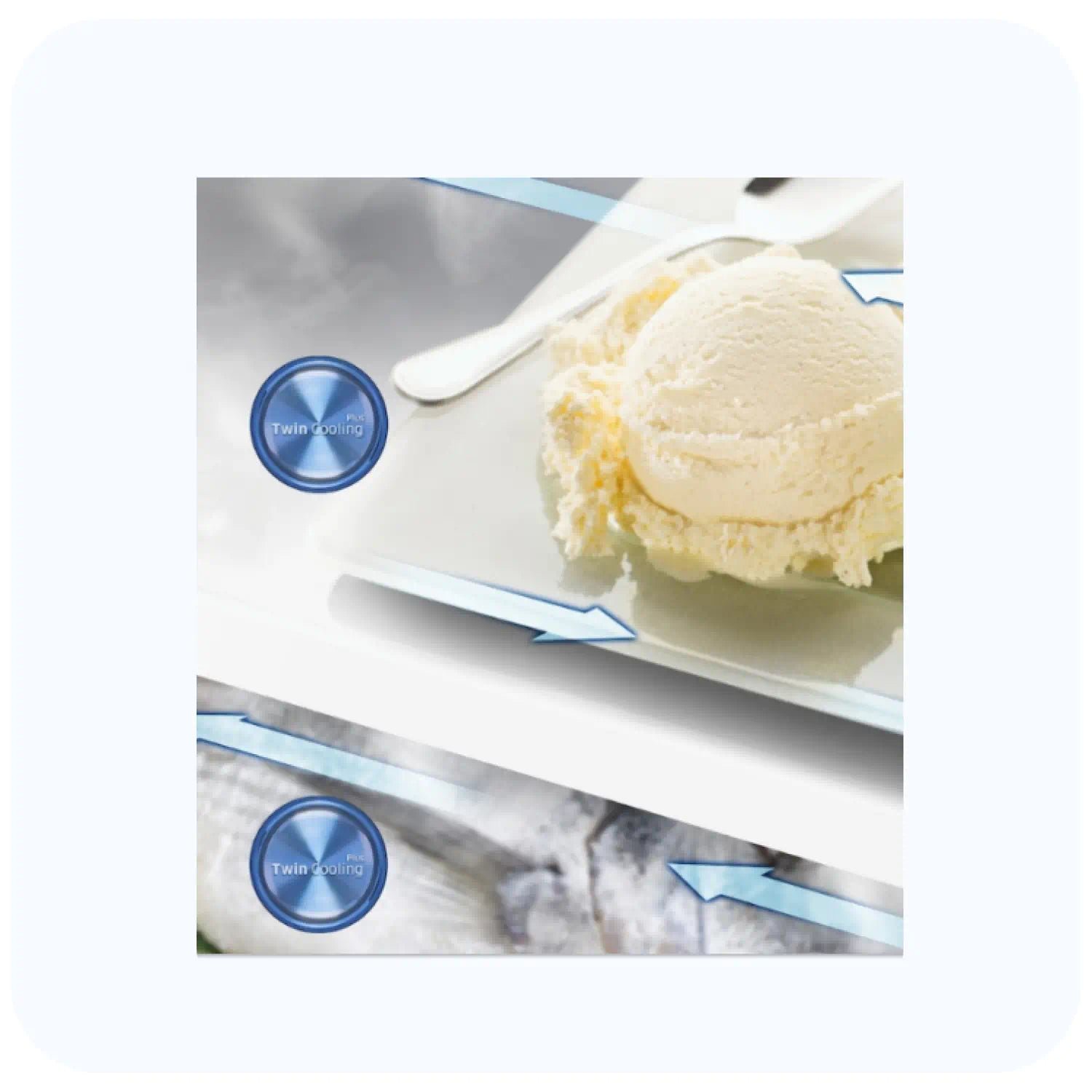 Twin Cooling Refrigerator – 440L Net – Samsung RT43K6361SL