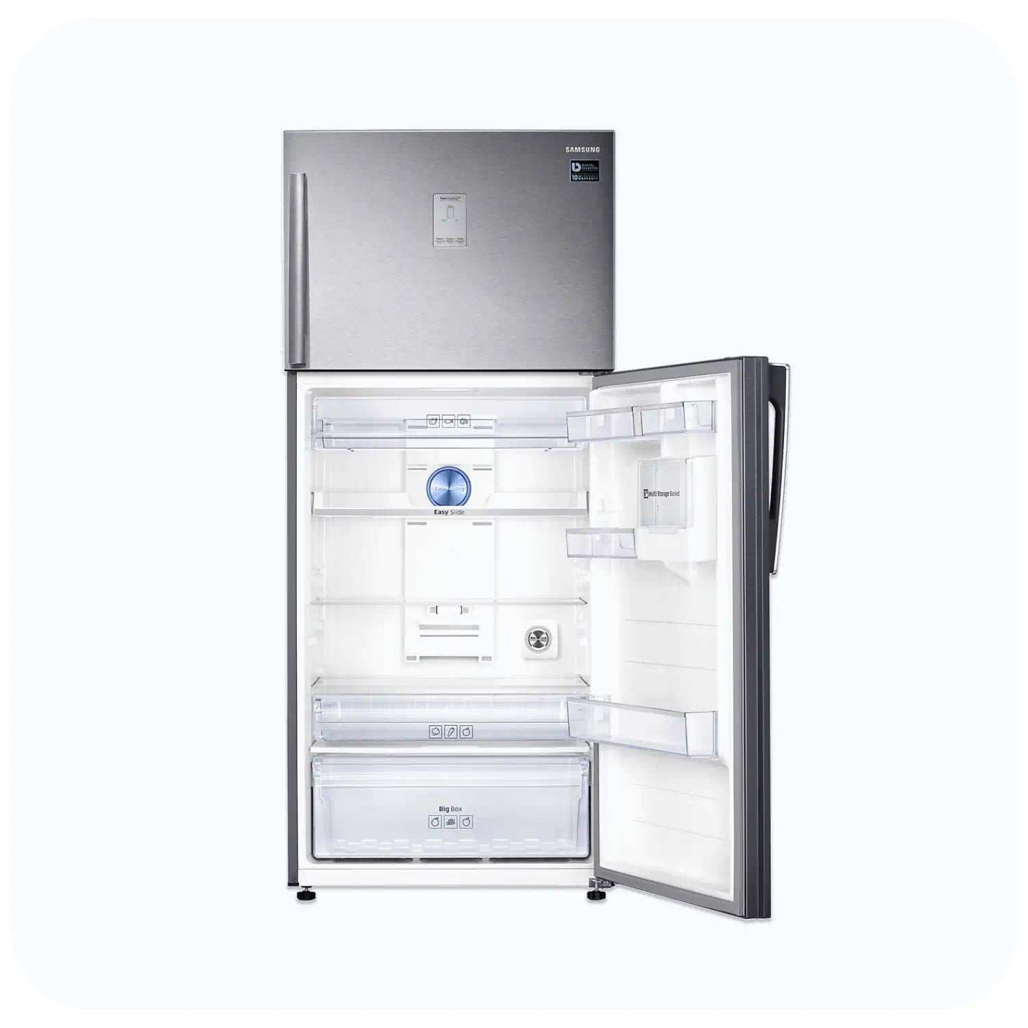 Samsung 2 Door Refrigerator 543L Silver RT53K6371SL
