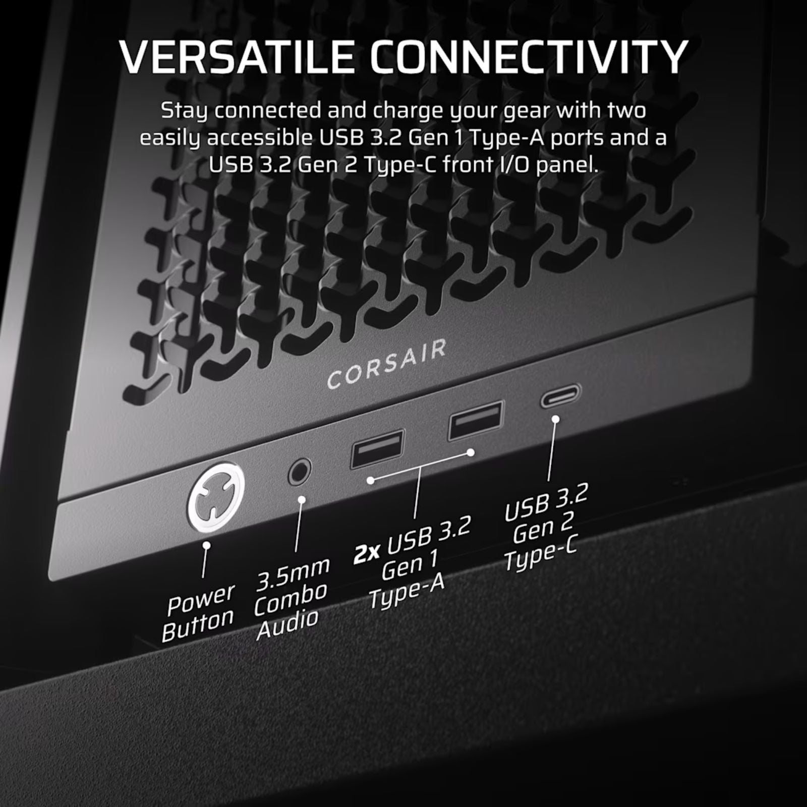 Corsair Boitier FRAME 4000D Mid-Tower  Ref: CC-9011290-WW Noir