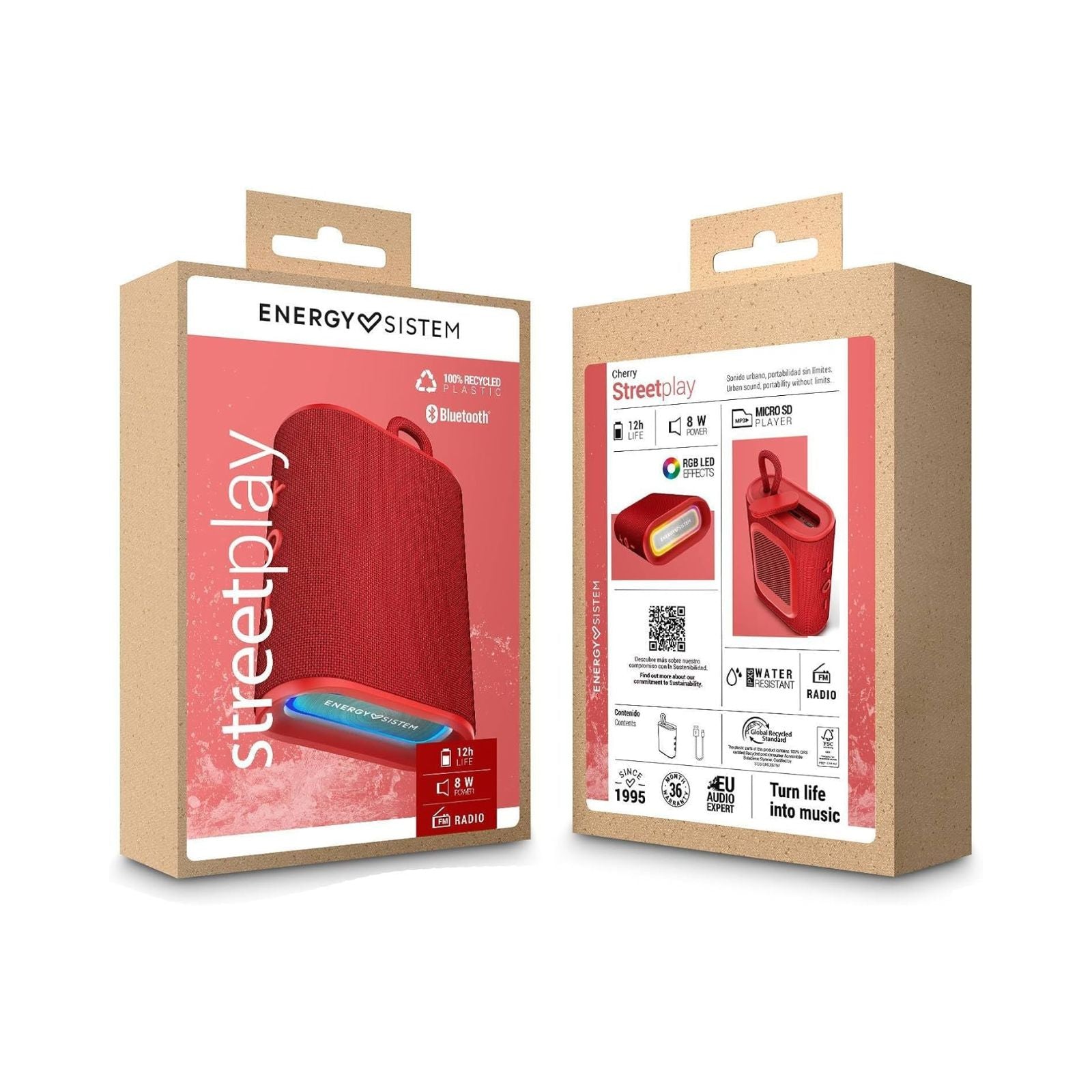 Energy Sistem Haut Parleur StreetPlay Cherry