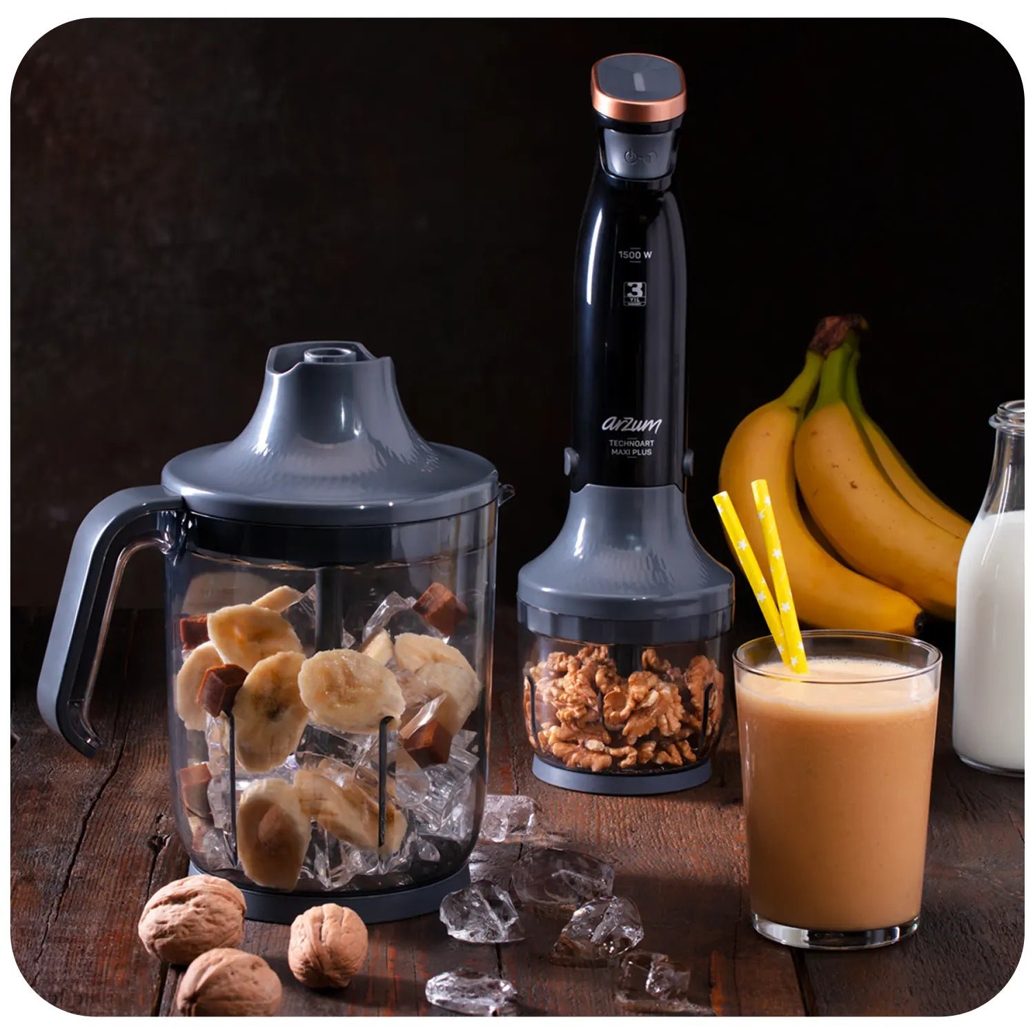 Blender + Mixeur plongeant 1500W AR1070