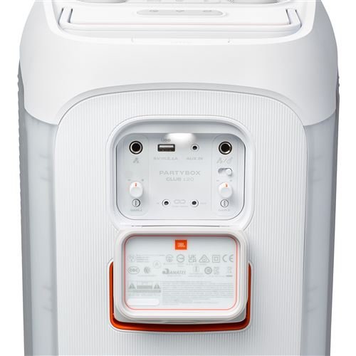 Enceinte-de-soiree-portable-JBL-PartyBox-Club-120-Bluetooth-Blanc (4) JBL Haut Parleurs Partybox Club 120 Blanc