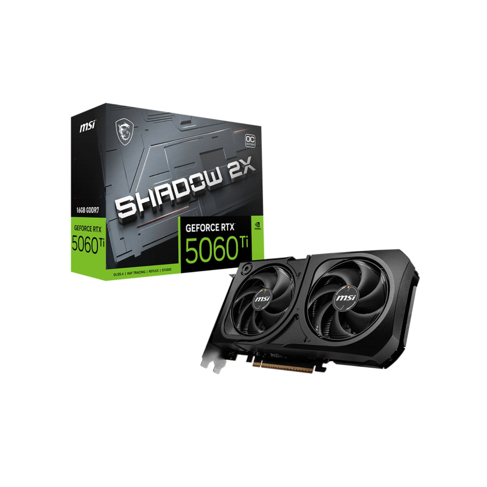 MSI GeForce RTX 5060 Ti SHADOW 2X OC PLUS - 16G