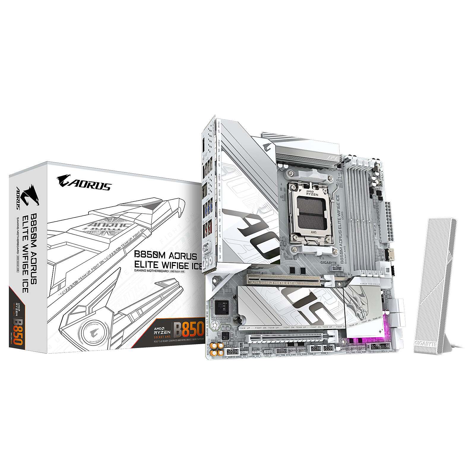 Gigabyte B850M AORUS ELITE WF6E ICE 1.0