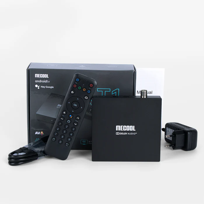 Mecool KT1 Box TV 4K avec tuner TNT (tuner DVB-T/T2/C)