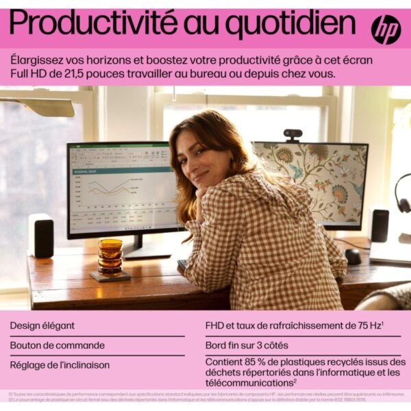 HP P22 G5 - Ecran PC FHD prix maroc- Smartmarket.ma