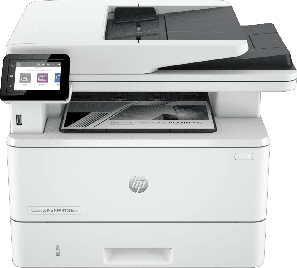 HP LaserJet Pro 4103fdn Imprimante Monochrome multifonction prix maroc- Smartmarket.ma
