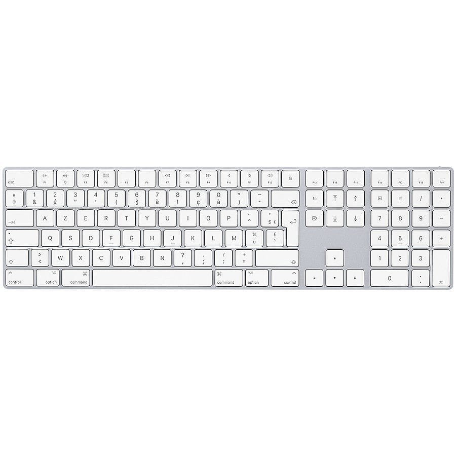 MN0005061710_1 Apple Magic Keyboard avec pavé numérique - Argent prix maroc- Smartmarket.ma