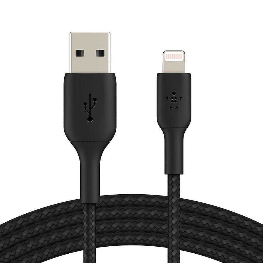 Câble USB-A vers Lightning (noir) - 1 m prix maroc- Smartmarket.ma