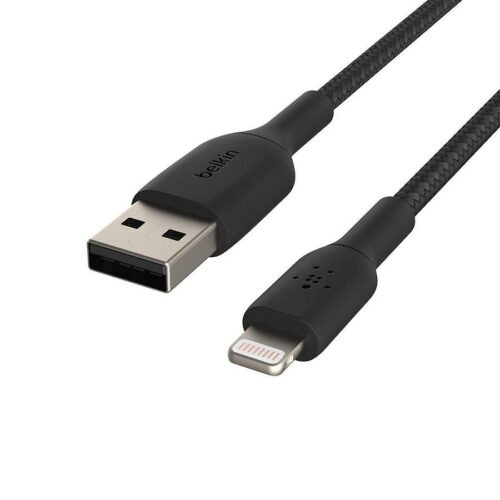 Câble USB-A vers Lightning (noir) - 1 m prix maroc- Smartmarket.ma