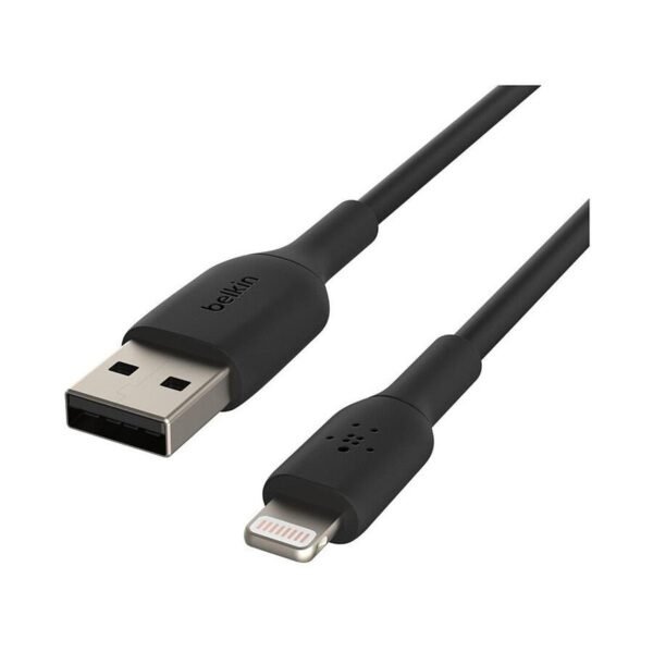 Câble USB-A vers Lightning MFI (noir) - 2 m prix maroc- Smartmarket.ma