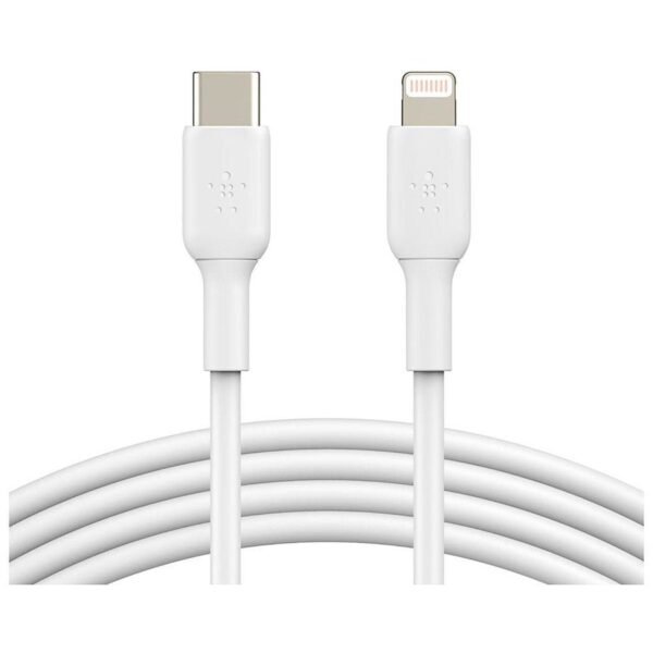 Câble USB-C vers Lightning MFI (blanc) - 1 m prix maroc- Smartmarket.ma