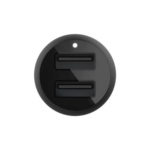 Belkin chargeur voiture double - USB A - 24W + Câble USB-A vers Lightning (1 m) prix maroc- Smartmarket.ma