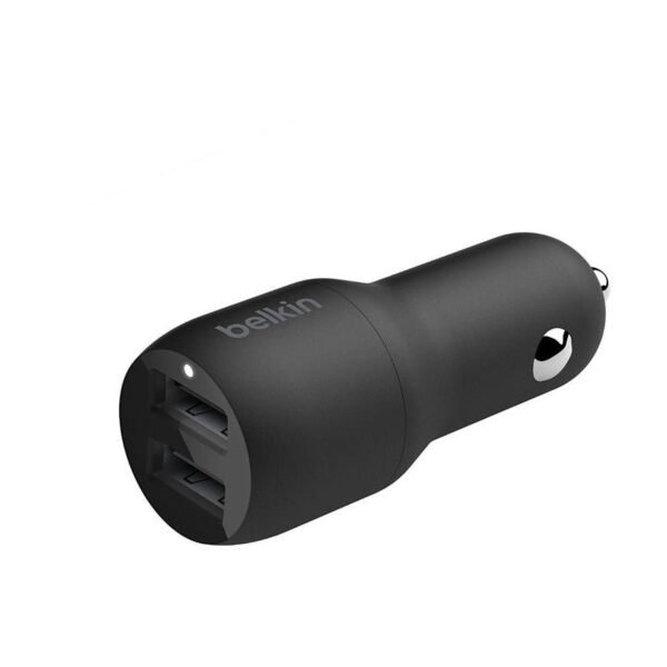 Belkin chargeur voiture double - USB A - 24W + Câble USB-A vers Lightning (1 m) prix maroc- Smartmarket.ma