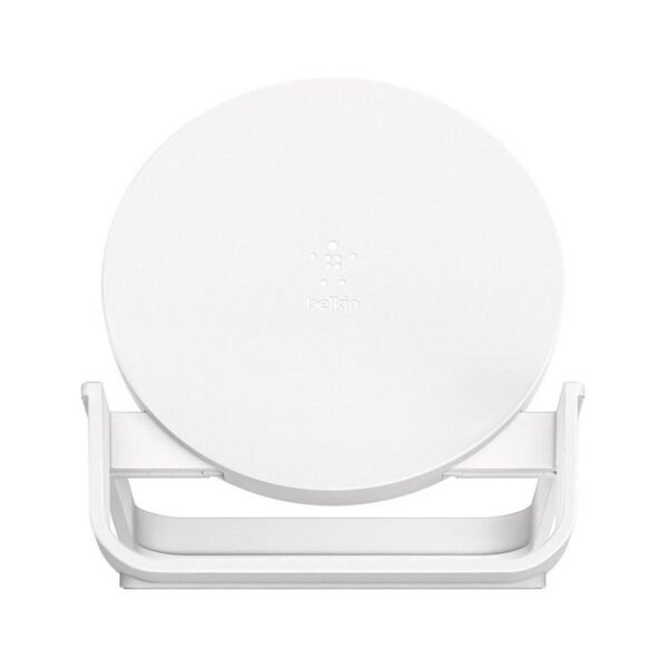 MN0005712387_1 Belkin chargeur à induction Stand (blanc) - USB A - 10W (avec adaptateur secteur Quick Charge 3.0) prix maroc- Smartmarket.ma
