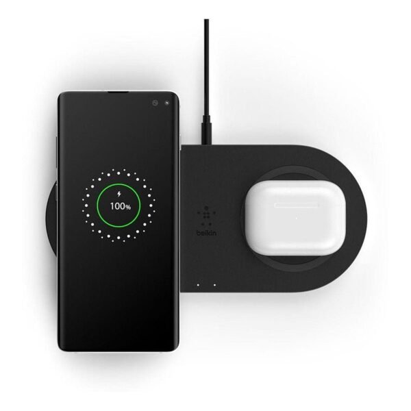 Belkin double station de charge à induction (noir) - 10W (avec adaptateur secteur) prix maroc- Smartmarket.ma