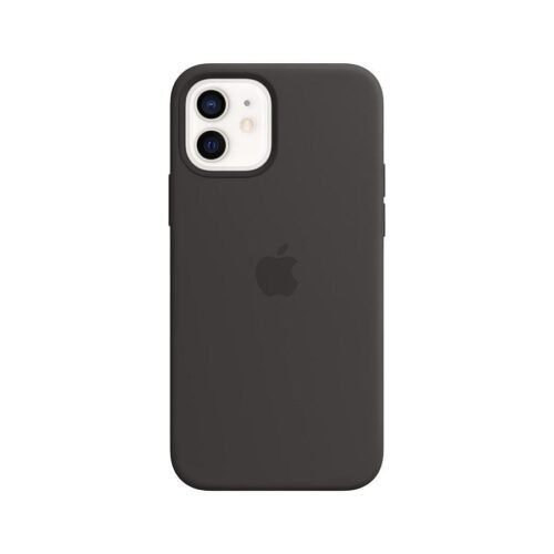 MN0005737080_1 Apple Coque en silicone avec MagSafe pour iPhone 12 / 12 Pro - Noir prix maroc- Smartmarket.ma