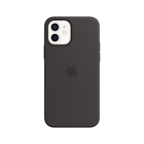 MN0005737080_1 Apple Coque en silicone avec MagSafe pour iPhone 12 / 12 Pro - Noir prix maroc- Smartmarket.ma