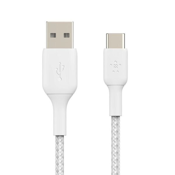 Belkin Câble USB-A vers USB-C renforcé (blanc) - 1 m prix maroc- Smartmarket.ma
