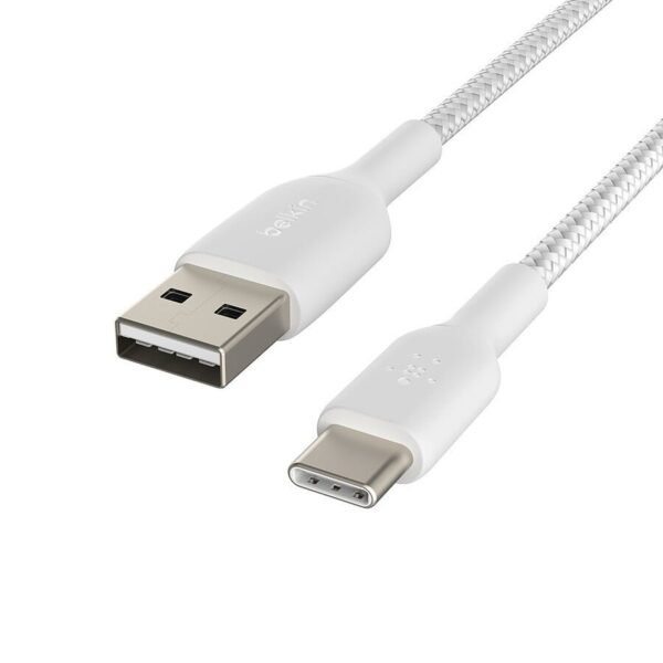 Belkin Câble USB-A vers USB-C renforcé (blanc) - 1 m prix maroc- Smartmarket.ma