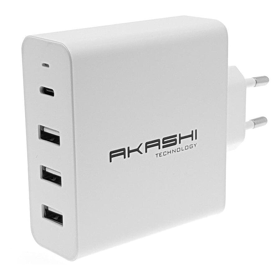 Akashi Chargeur Secteur 60W 6A USB-C + 3x USB-A prix maroc- Smartmarket.ma