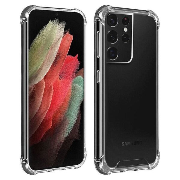 Akashi Coque TPU Angles Renforcés (transparent) - Samsung Galaxy S21 Ultra prix maroc- Smartmarket.ma