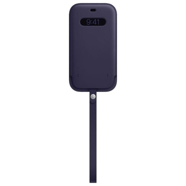 MN0005831465_1 Apple Housse en cuir avec MagSafe pour iPhone 12 Pro Max - Violet profond prix maroc- Smartmarket.ma