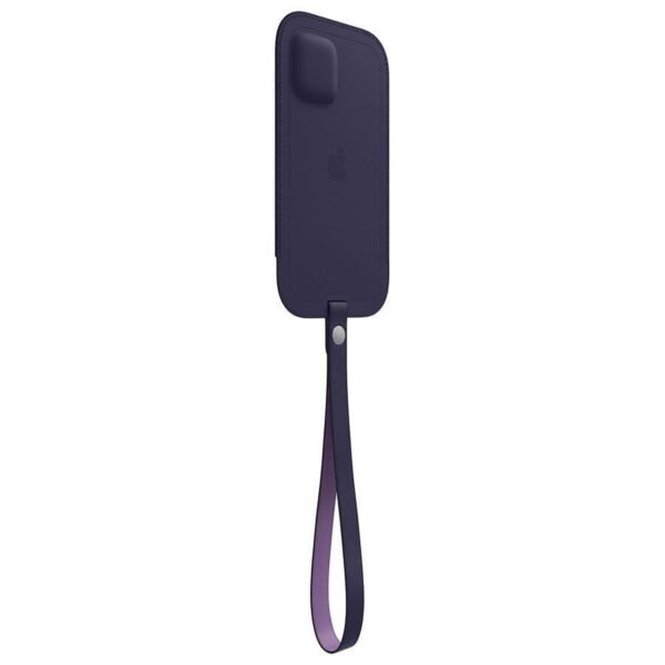 MN0005831466_1 Apple Housse en cuir avec MagSafe pour iPhone 12 Pro Max - Violet profond prix maroc- Smartmarket.ma