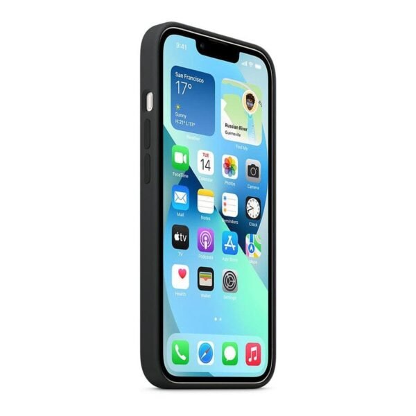 Apple Coque en silicone avec MagSafe pour iPhone 13 - Minuit prix maroc- Smartmarket.ma