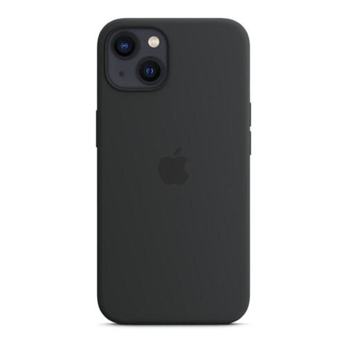Apple Coque en silicone avec MagSafe pour iPhone 13 - Minuit prix maroc- Smartmarket.ma
