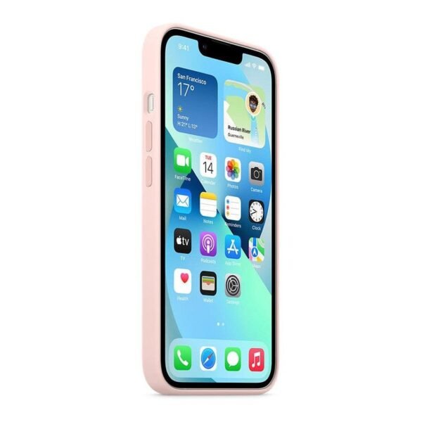 Apple Coque en silicone avec MagSafe pour iPhone 13 - Rose craie prix maroc- Smartmarket.ma