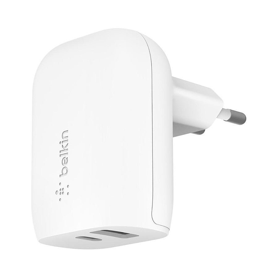 Belkin Chargeur Secteur double USB-C 25 W + USB-A 12W prix maroc- Smartmarket.ma