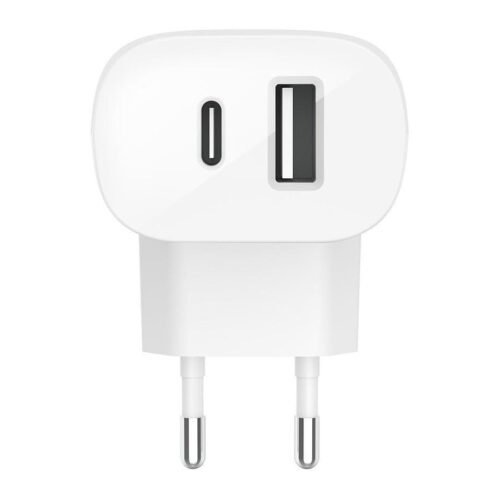 Belkin Chargeur Secteur double USB-C 25 W + USB-A 12W prix maroc- Smartmarket.ma