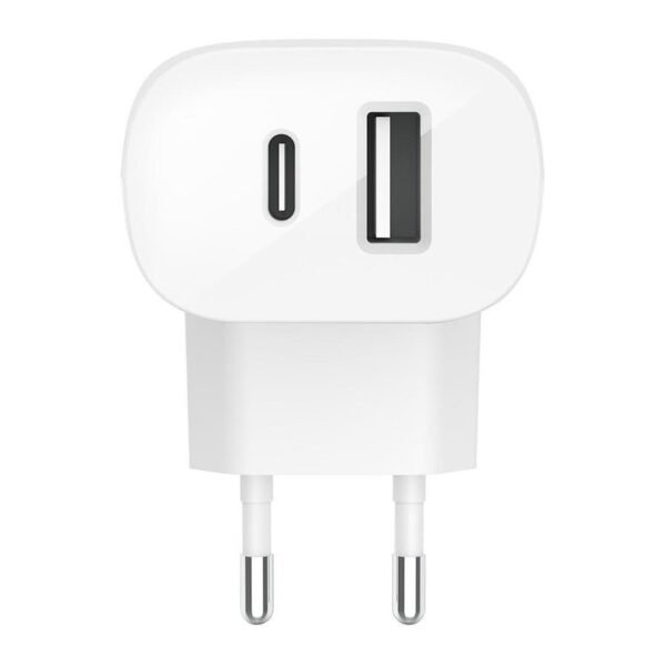 Belkin Chargeur Secteur double USB-C 25 W + USB-A 12W prix maroc- Smartmarket.ma