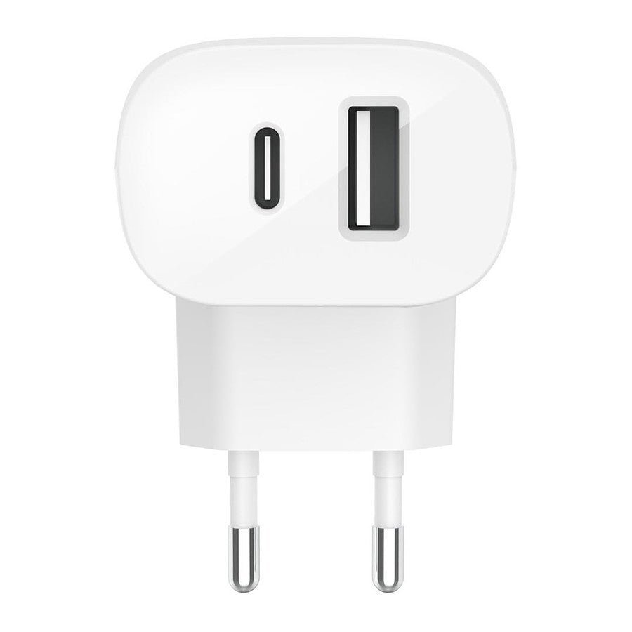 Belkin Chargeur Secteur double USB-C 25 W + USB-A 12W prix maroc- Smartmarket.ma