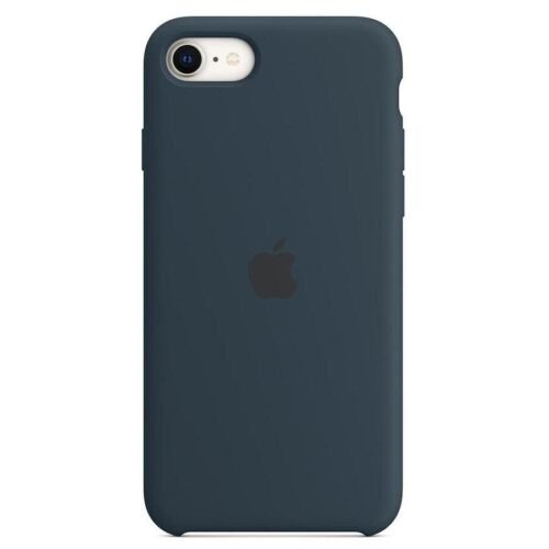 MN0005938171_1 Apple Coque en silicone (Bleu Abysse) - iPhone SE 5G (2022) prix maroc- Smartmarket.ma