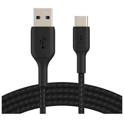 Belkin Câble USB-C vers USB-A tressé (Noir) - 3 m prix maroc- Smartmarket.ma