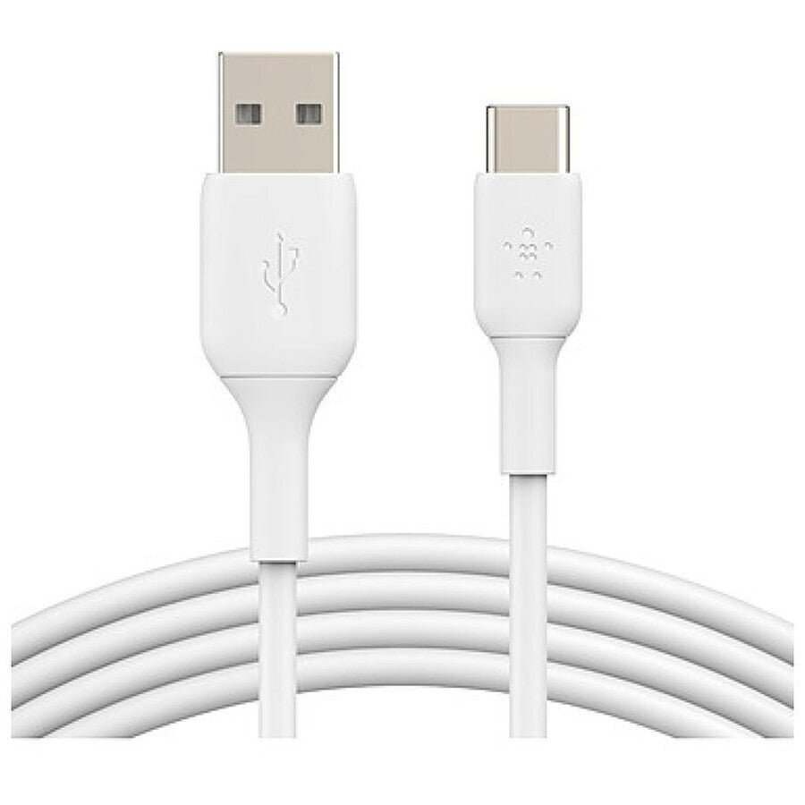 Belkin Câble USB-C vers USB-A (Blanc) - 15 cm prix maroc- Smartmarket.ma