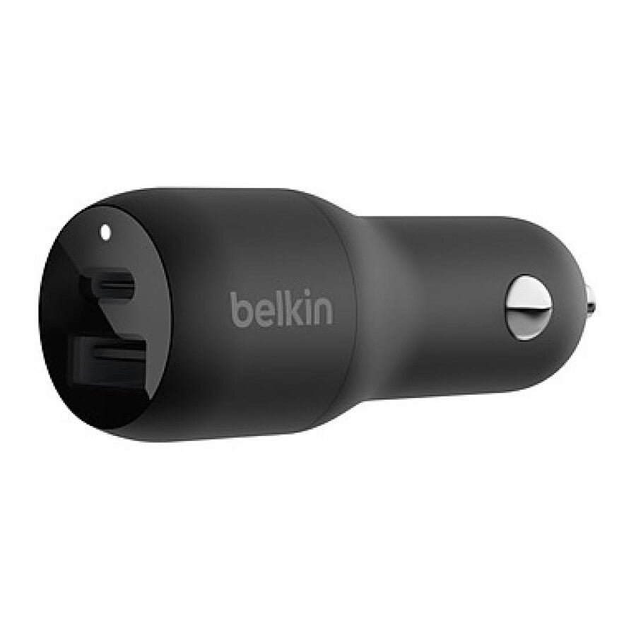 Belkin Boost Charge Chargeur de voiture 2 ports USB-C PD (25W) + USB-A (12W) prix maroc- Smartmarket.ma
